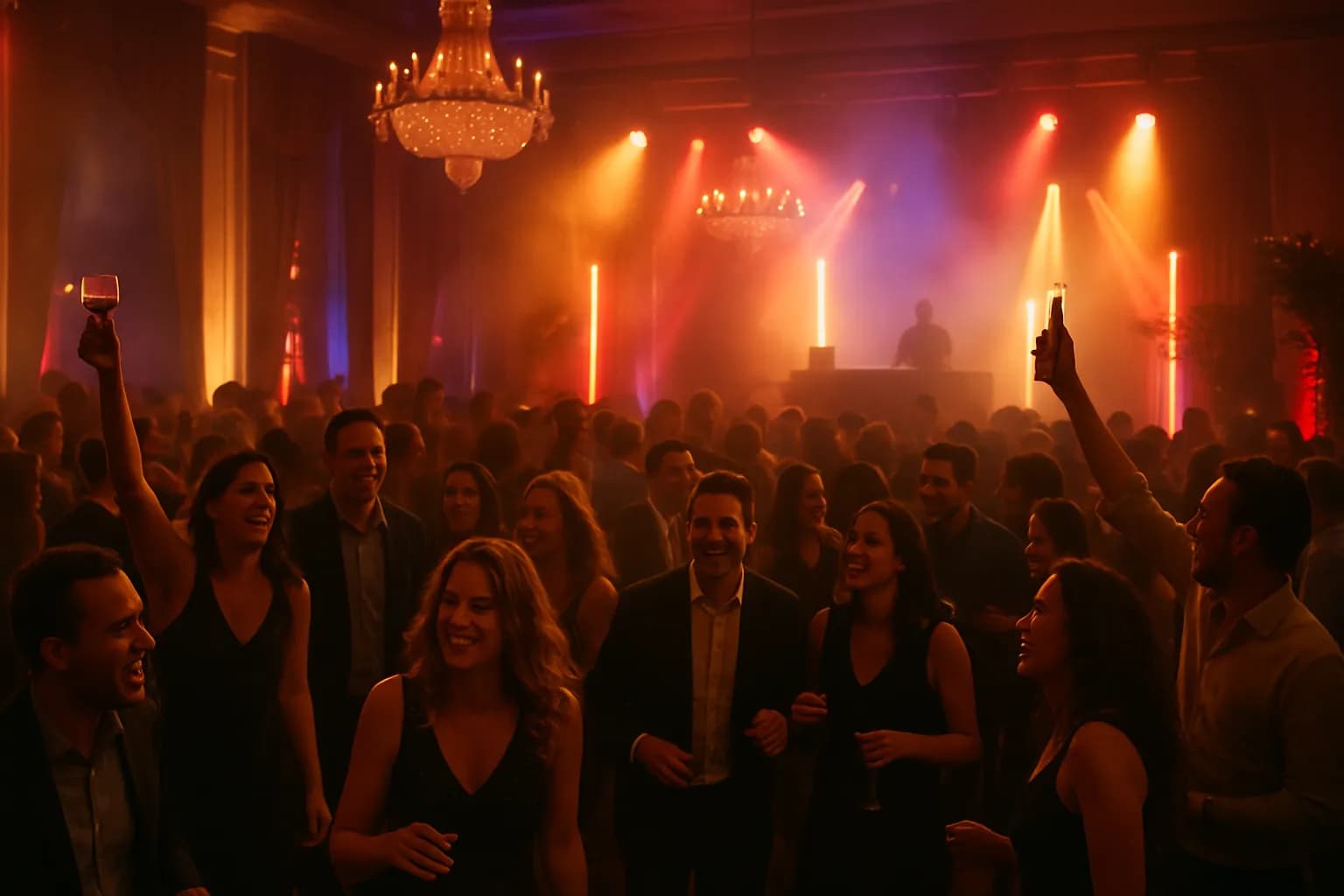 Collegas maken branded photobooth foto op corporate event