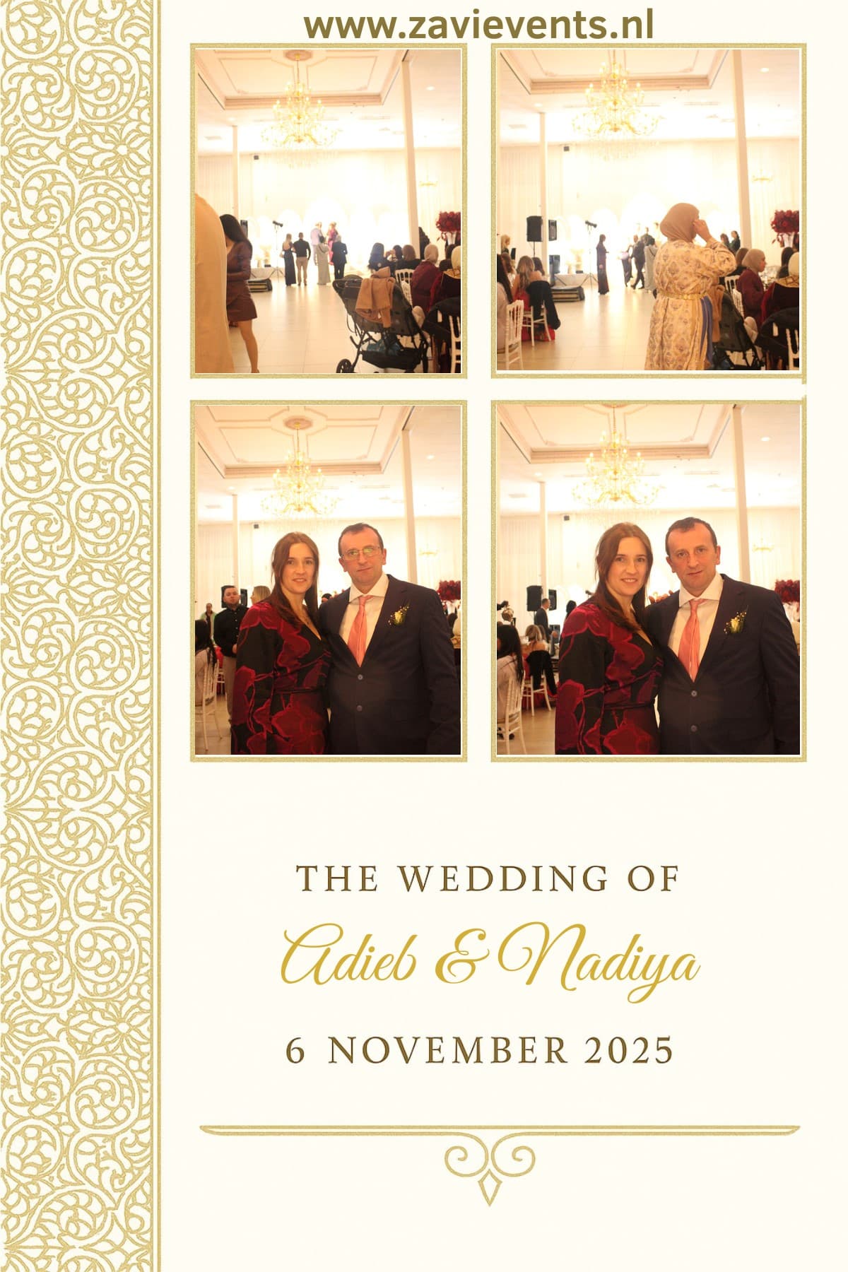 Bruiloft fotobooth Adieb en Nadia door Zavi Events