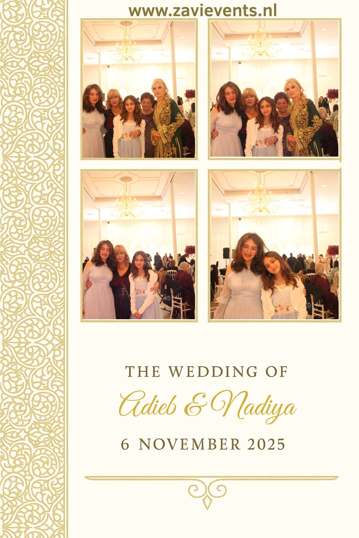 Bruiloft fotobooth Adieb en Nadia door Zavi Events