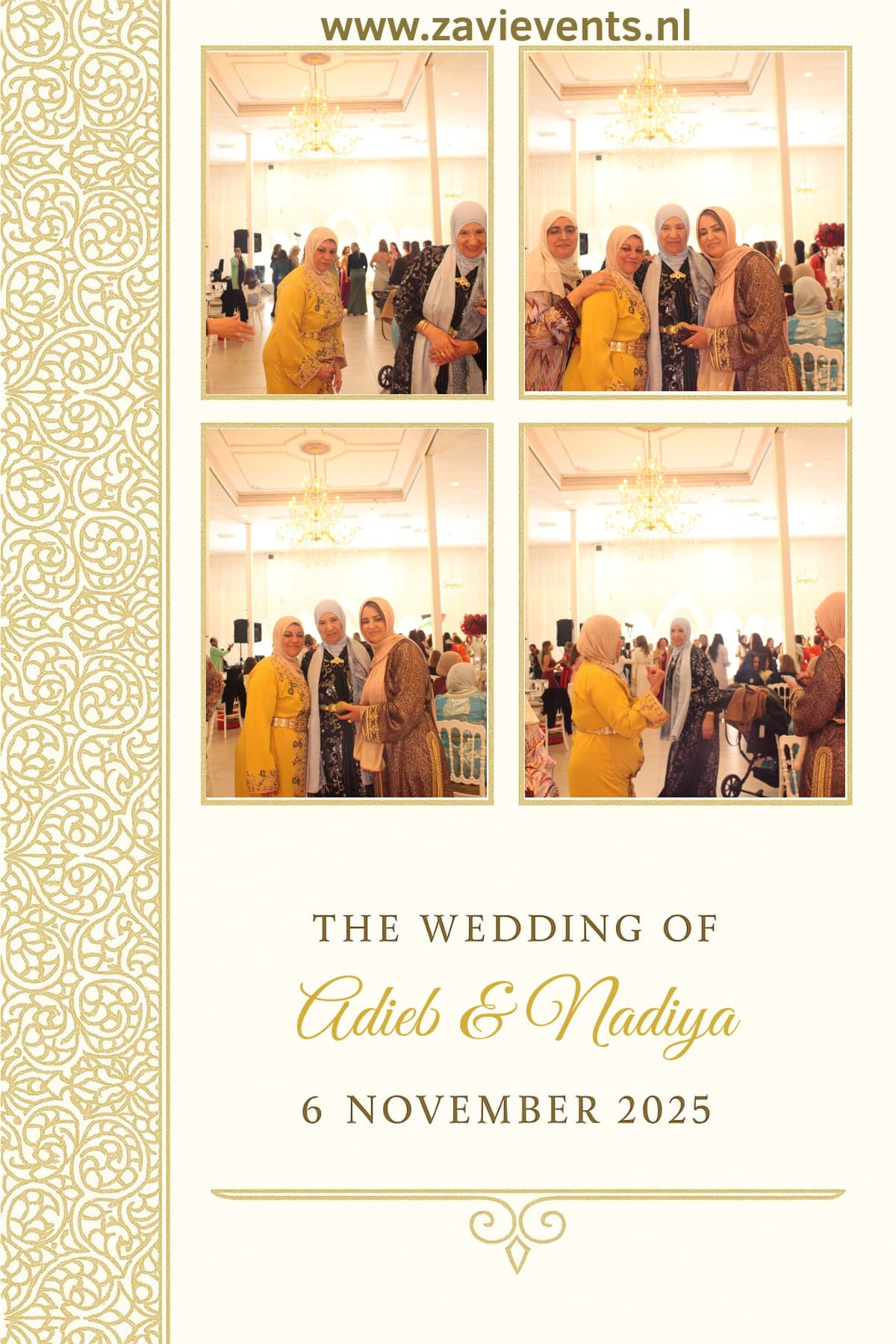 Bruiloft fotobooth Adieb en Nadia door Zavi Events