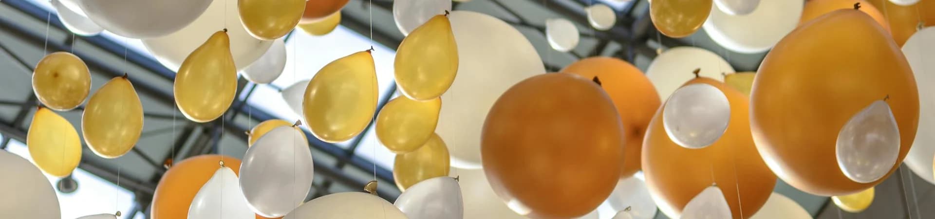 Ballondecoratie voor een bruiloft
